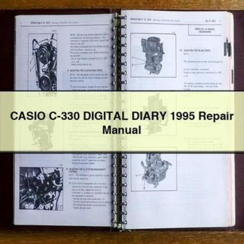 CASIO C-330 Digital DIARY 1995 Repair Manual PDF Download