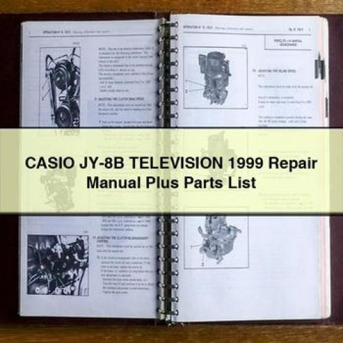 Casio JY-8B Television Repair Manual & Parts List