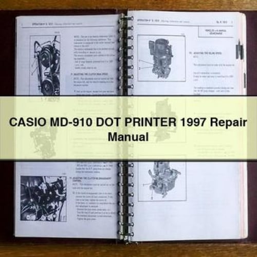 CASIO MD-910 DOT PRINTER 1997 Repair Manual PDF Download