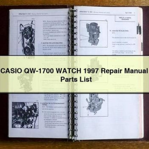 Casio QW-1700 Watch Repair Manual & Parts List (PDF)