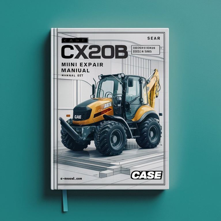 CASE CX20B CX22B CX27B Mini Excavator Service Repair Manual SET