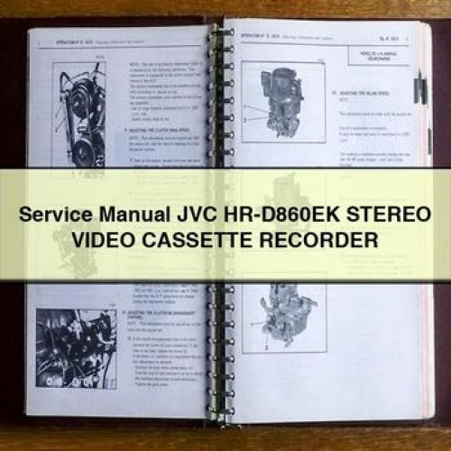 JVC HR-D860EK Stereo Video Cassette Recorder Service Manual (PDF)