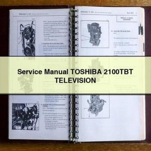 Service Manual TOSHIBA 2100TBT TELEVISION PDF Download