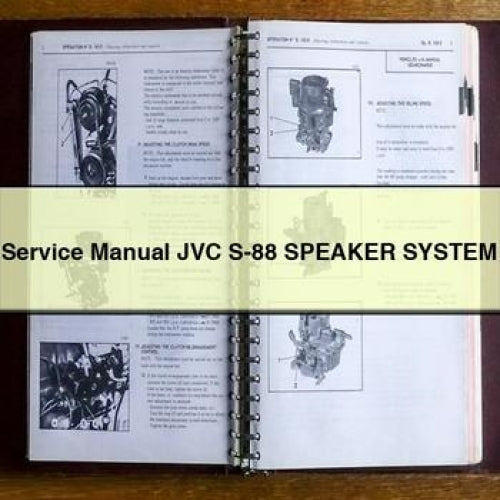 JVC S-88 Speaker System Service Manual (PDF)