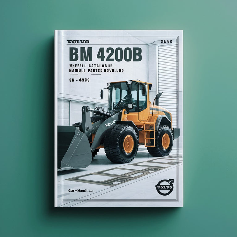 Volvo BM 4200B Wheel Loader Service Parts Catalogue Manual  SN: 1-4949