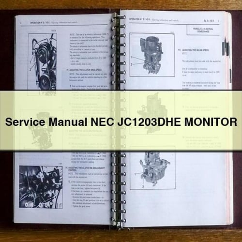 Service Manual NEC JC1203DHE MONITOR PDF Download