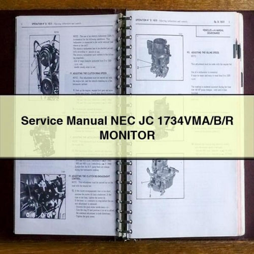 NEC JC 1734VMA/B/R Monitor Service Manual (PDF)