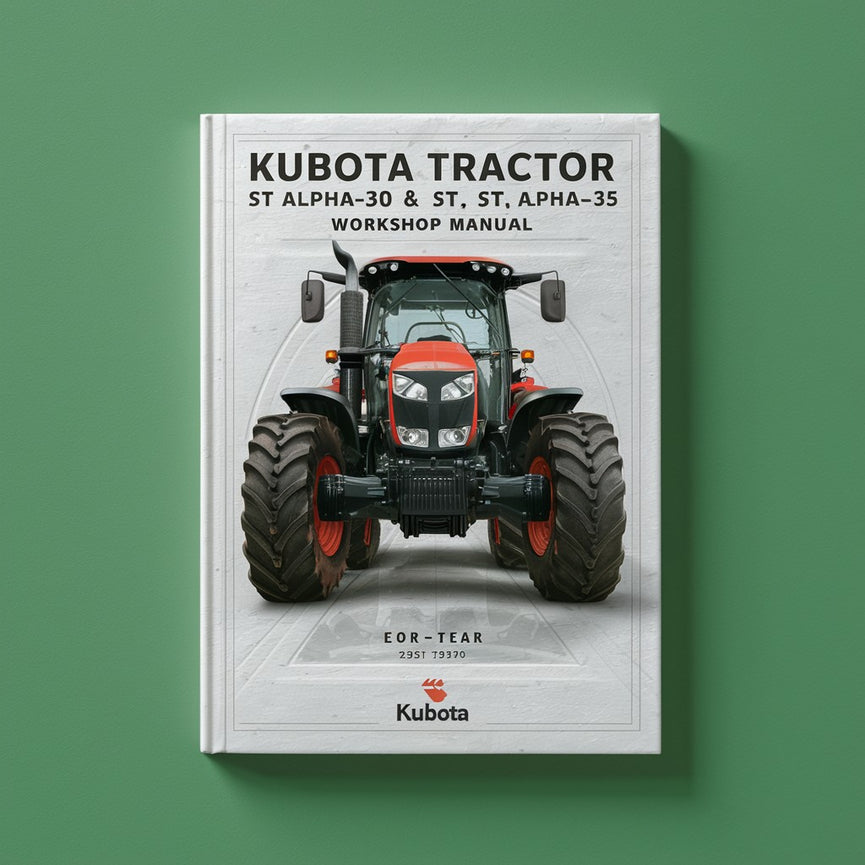 Kubota Tractor ST alpha-30 ST alpha-35 Manual de Taller Descargar PDF