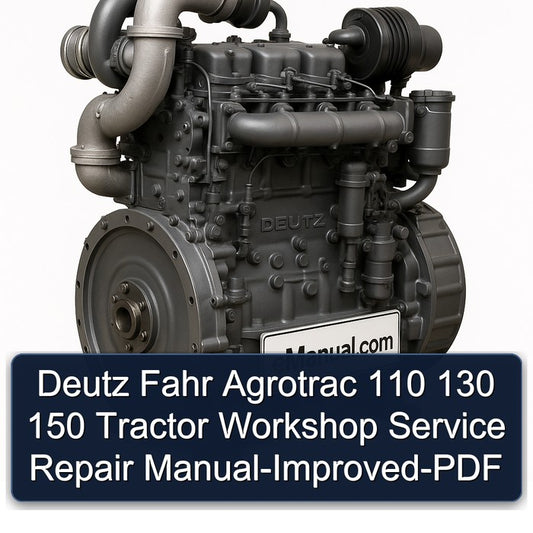 Deutz Fahr Agrotrac 110 130 150 Tractor -improved Service Repair Workshop Manual