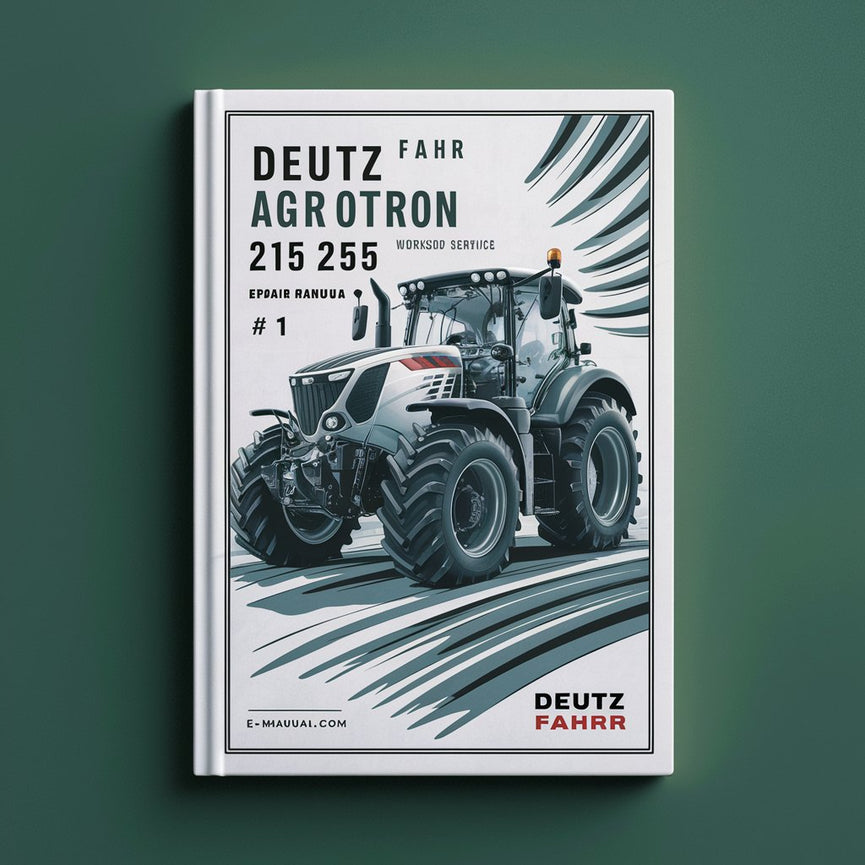 Deutz Fahr Agrotron 215 265 Manuel de réparation du service d'atelier de tracteur # 1 Télécharger le PDF