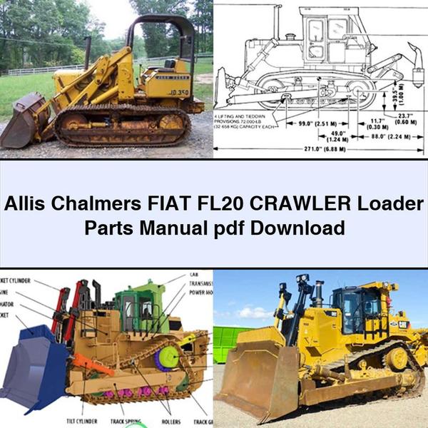 Allis Chalmers Fiat FL20 Crawler Loader Parts Manual