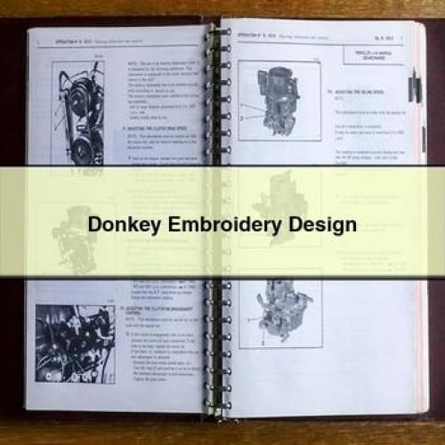 Donkey Embroidery Pattern