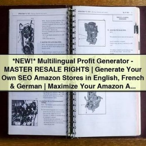 *NEW* Multilingual Profit Generator - MASTER RESALE RIGHTS | Generate Your Own SEO Amazon Stores in English French & German | Maximize Your Amazon Affiliate Commissions And Skyrocket Adsense