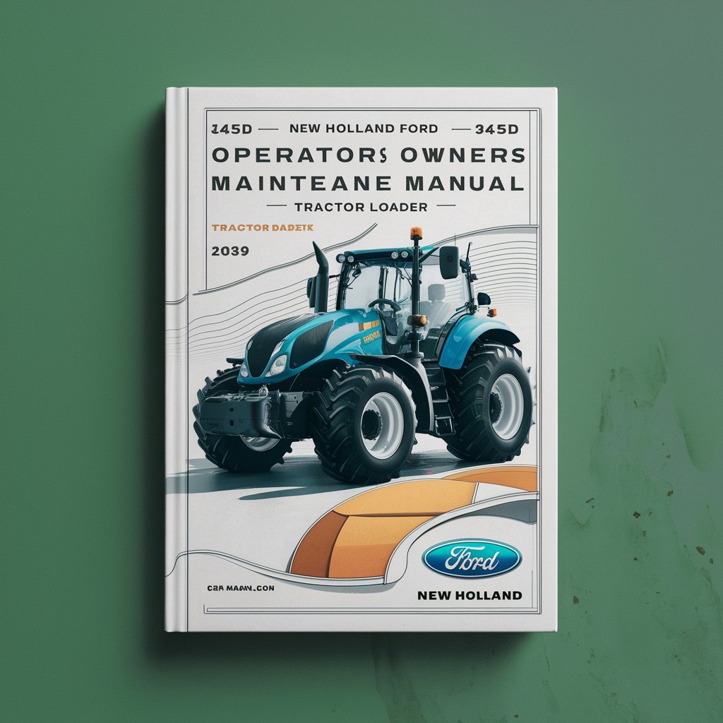 New Holland Ford 345D 445D 545D Operators Owners Maintenance Manual Tractor Loader