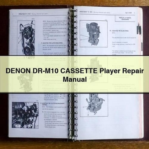 DENON DR-M10 CASSETTE Player Repair Manual PDF Download