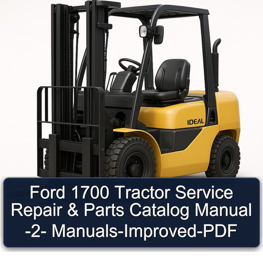 Ford 1700 Tractor -2- -improved Parts Catalog