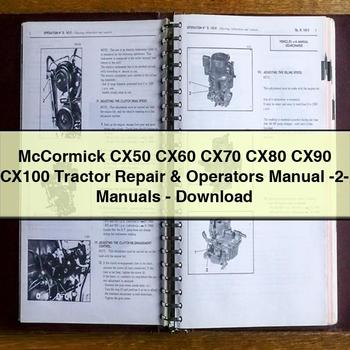 Mccormick CX50 CX60 CX70 CX80 CX90 CX100 Tractor Operators -2 Operator's Manual
