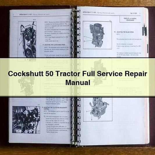 Cockshutt 50 Tractor Service Repair Workshop Manual