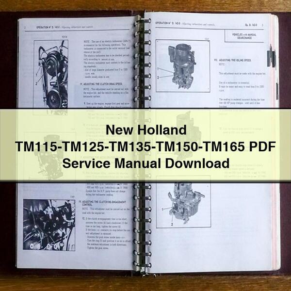 New Holland TM115-TM125-TM135-TM150-TM165 Service Repair Manual