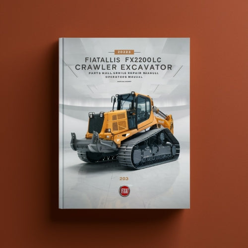 Juego de manuales de excavadora de orugas FiatAllis FX200 FX200LC Manual de piezas Manual de reparación de servicio Manual de operadores Descargar PDF