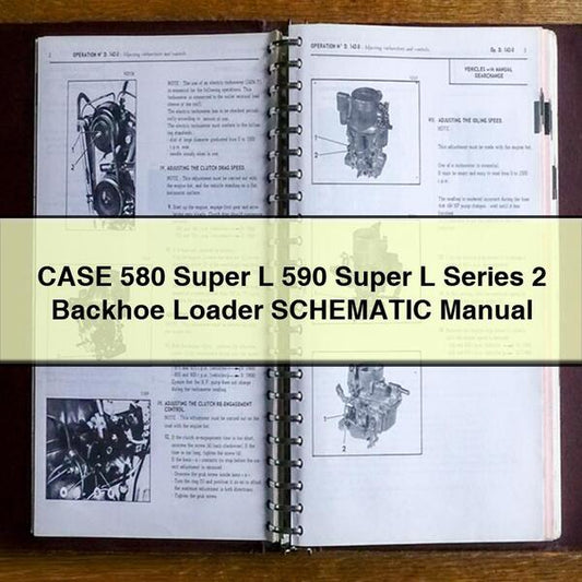 Case 580 Super L 590 Series 2 Backhoe Loader Electrical Wiring Diagrams