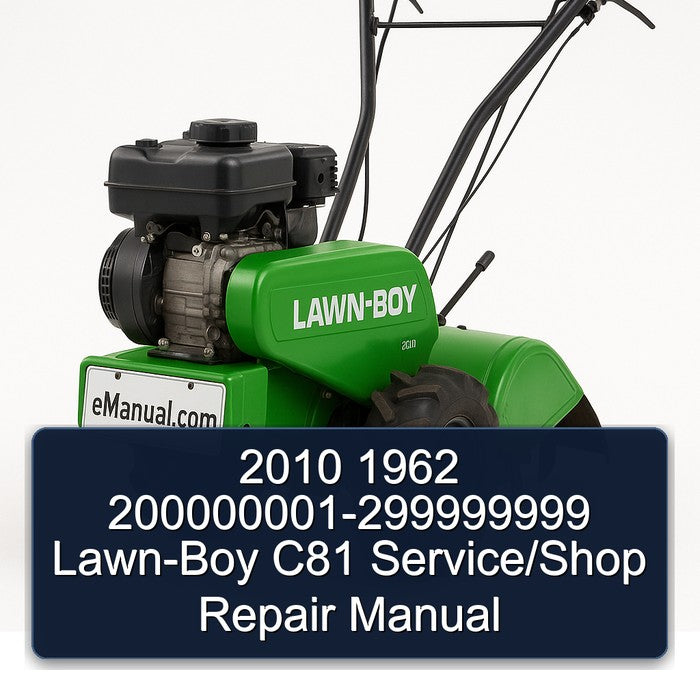 200000001-299999999 LAWN-BOY C81 /shop Service Repair Workshop Manual PDF