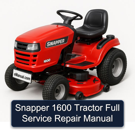 Snapper 1600 Tractor Service Repair Workshop Manual