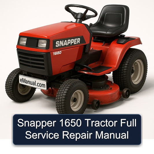 Snapper 1650 Tractor Service Repair Workshop Manual