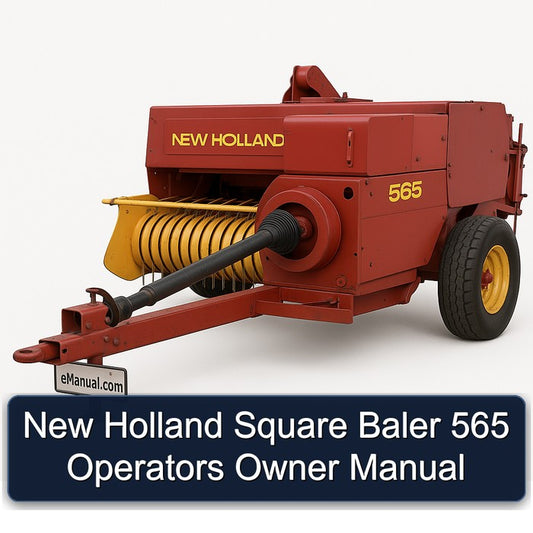 New Holland Square Baler 565 Operators Owner Owner's Manual