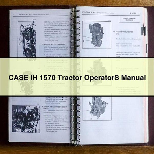 Case IH 1570 Tractor Operators Operator's Manual