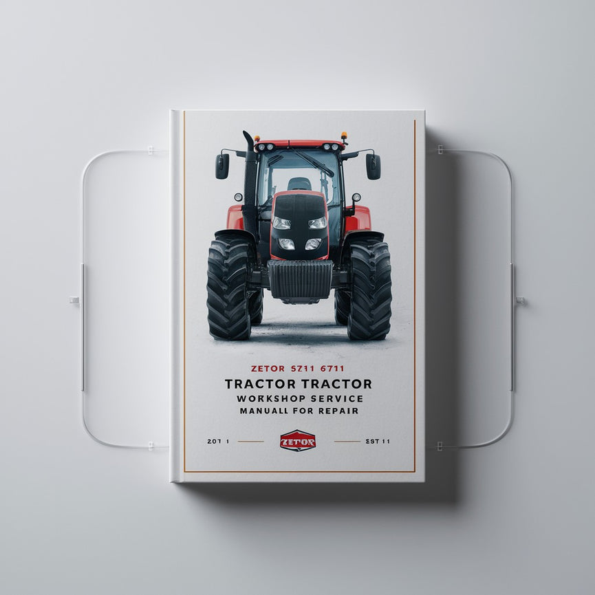 Manual de servicio de taller de tractor Zetor 5711 6711 para reparación.