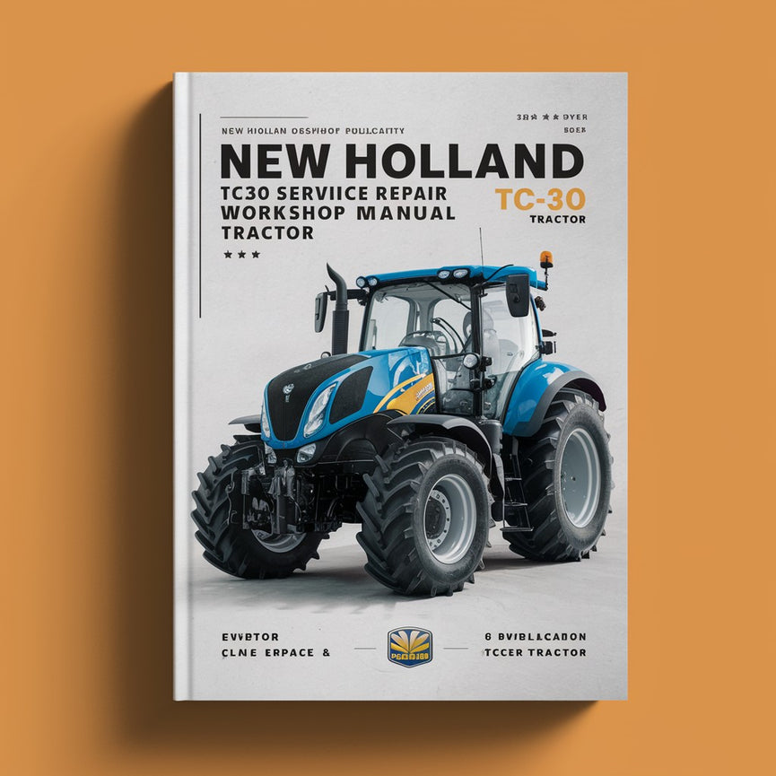 Tracteur manuel d'atelier de réparation de service New Holland TC30