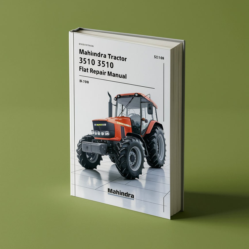 Manual de reparación MAHINDRA Tractor 3510 3510HST FLAT Descargar PDF