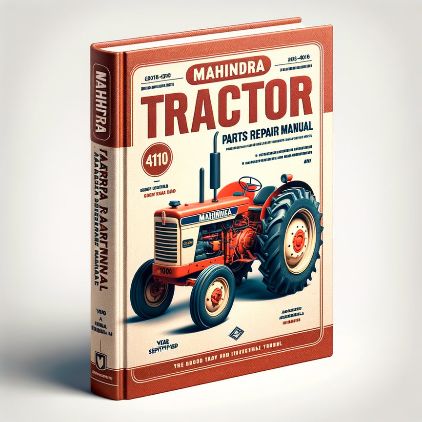 Manual de reparación de piezas del tractor MAHINDRA 4110 Descargar PDF