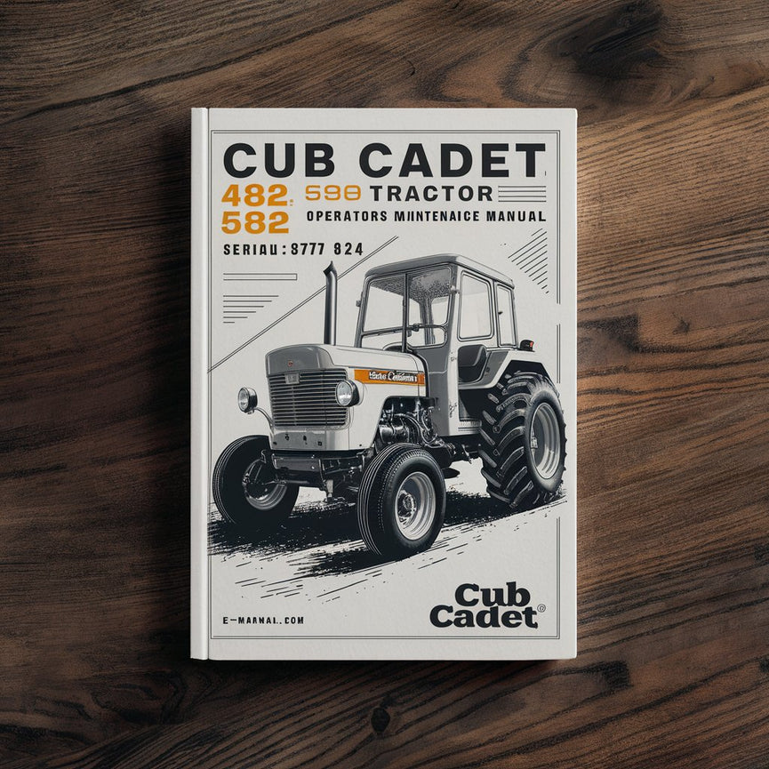 Manual de mantenimiento para operadores de tractores Cub Cadet 482 580 582 para número de serie 700 001 - 737 624 Descargar PDF