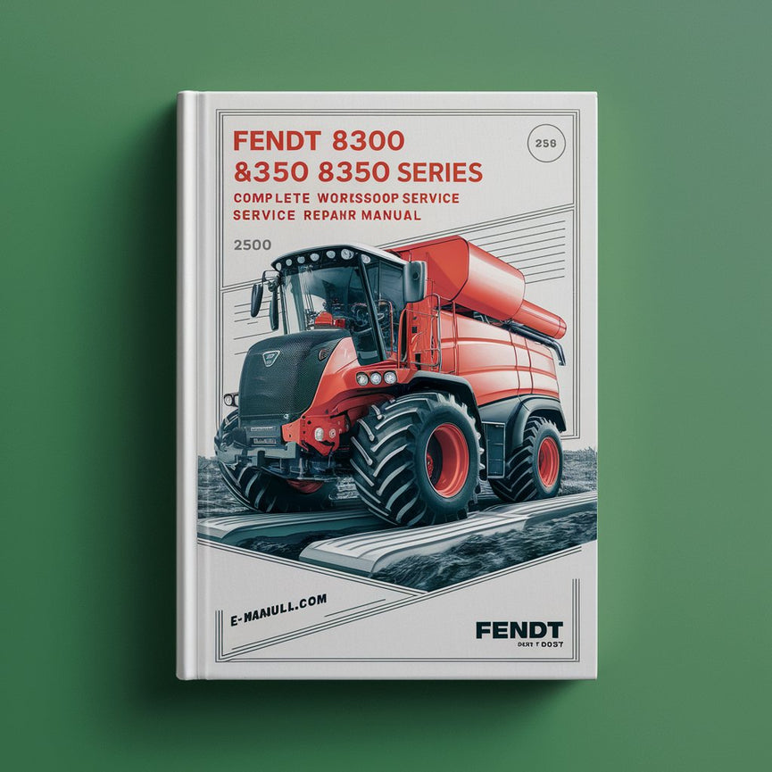 Manual de reparación de servicio de taller completo de cosechadora Fendt serie 8300 8350 Descargar PDF