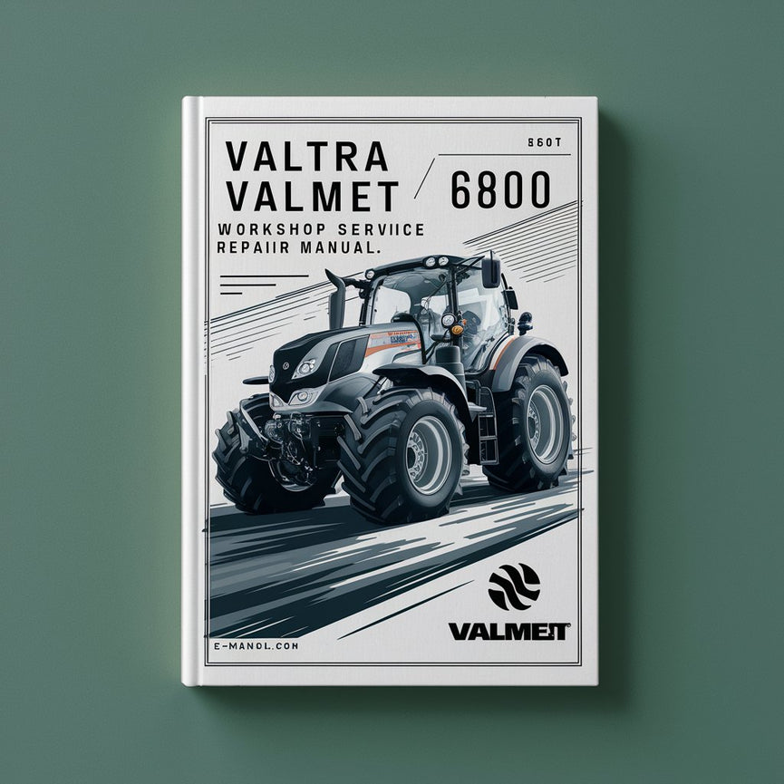 Manual de reparación del servicio de taller del tractor Valtra Valmet 6800 Descargar PDF