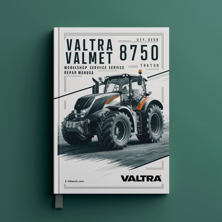 Manuel d'entretien d'atelier de tracteur Valtra Valmet 8750 Télécharger le PDF