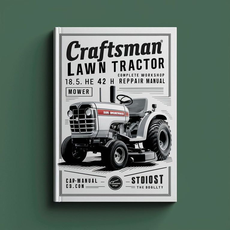 Craftsman Lawn Tractor 18.5 He 42 pulgadas Cortacésped Manual completo de reparación de servicio de taller