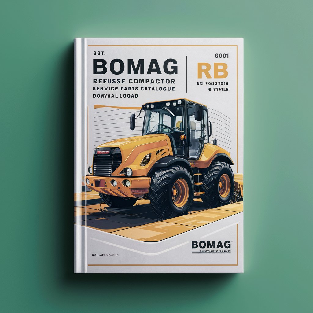 Bomag BC601 RB refuse compactor Service Parts Catalogue Manual  SN101570110101-101570110512