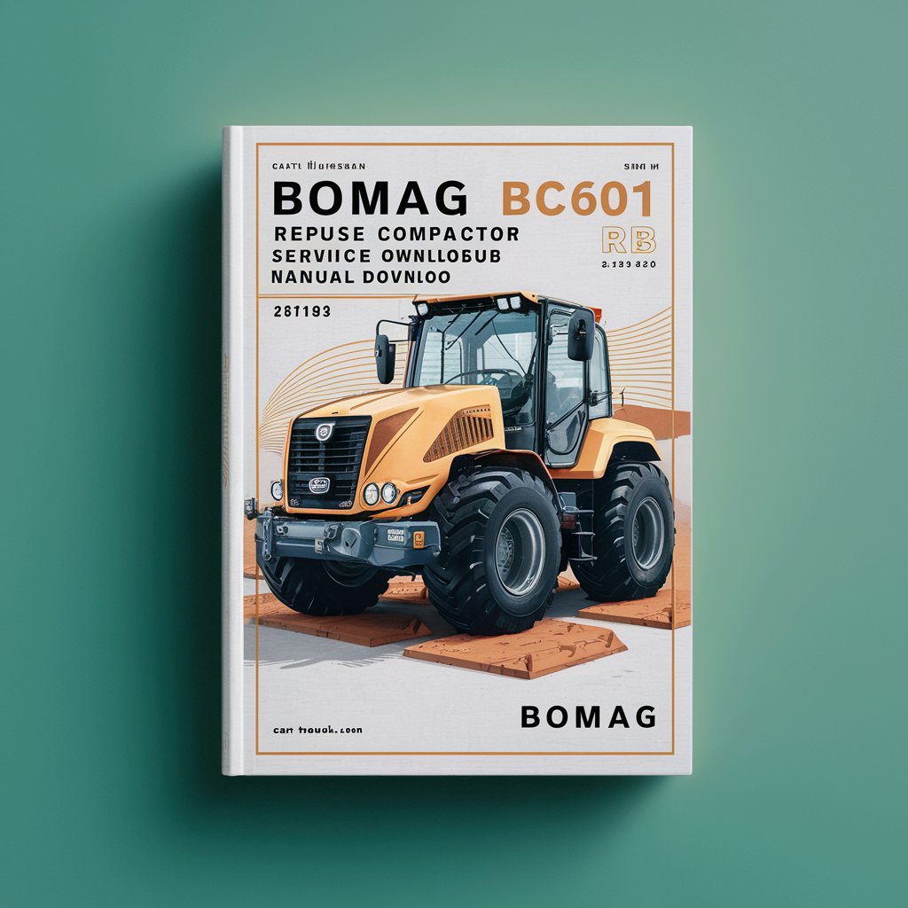 Bomag BC601 RB refuse compactor Service Parts Catalogue Manual  SN101570110513-101570110683