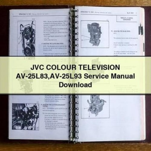 JVC COLOUR TELEVISION AV-25L83 AV-25L93 Service Manual Download PDF