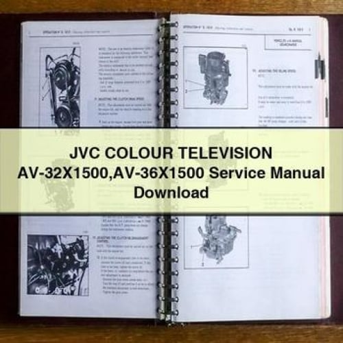 JVC AV-32X1500 & AV-36X1500 Color Television Service Manual