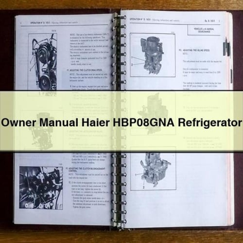 Haier HBP08GNA Refrigerator Owner's Manual