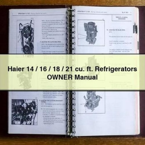 Haier 14 / 16 / 18 / 21 cu. ft. Refrigerators Owner Manual PDF Download