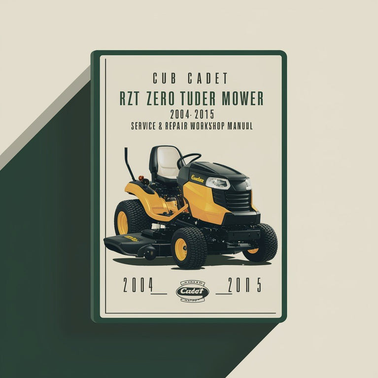 Cub Cadet RZT Zero Turn Rider Mower 2004-2015 Service & Repair Workshop Manual