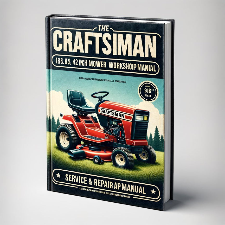 Craftsman Lawn Tractor 18.5 He 42 pulgadas Manual de taller de servicio y reparación de cortacésped Descargar PDF