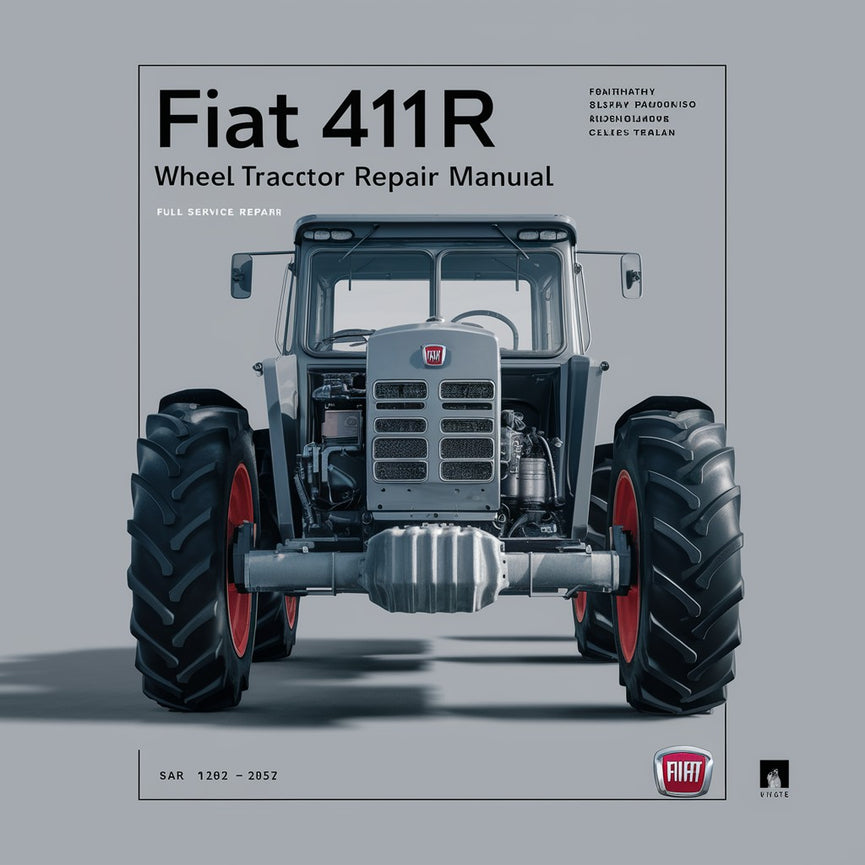 Manual de reparación de servicio completo del tractor de ruedas Fiat 411R Descargar PDF