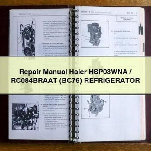 Repair Manual Haier HSP03WNA / RC084BRAAT (BC76) REFRIGERATOR PDF Download