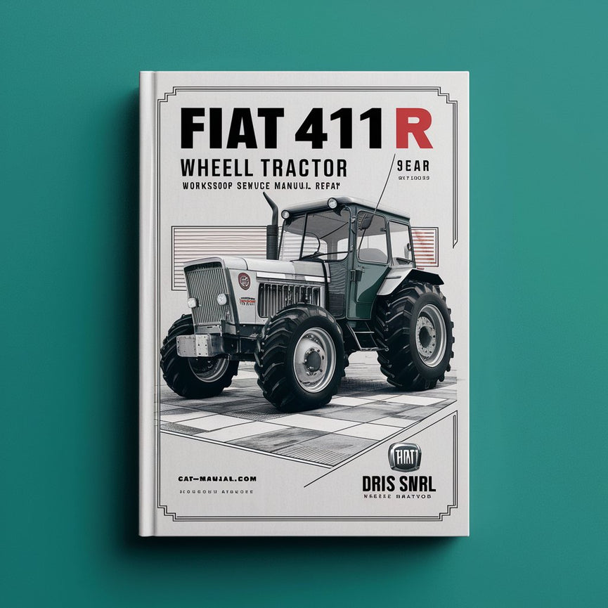 Reparación del manual de servicio del taller del tractor de ruedas Fiat 411R